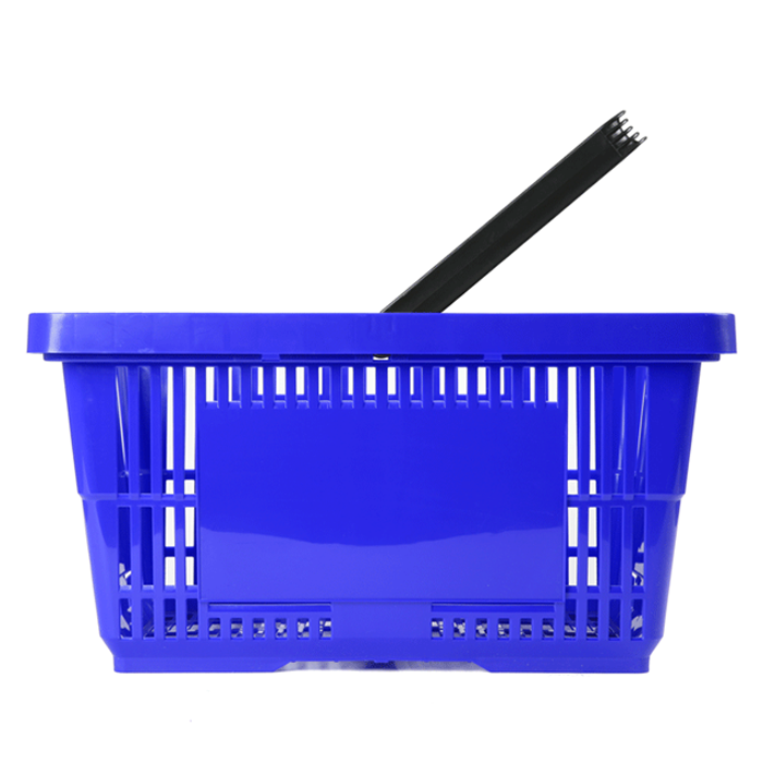 Einkaufskorb blau Kunststoff Einzelgriff